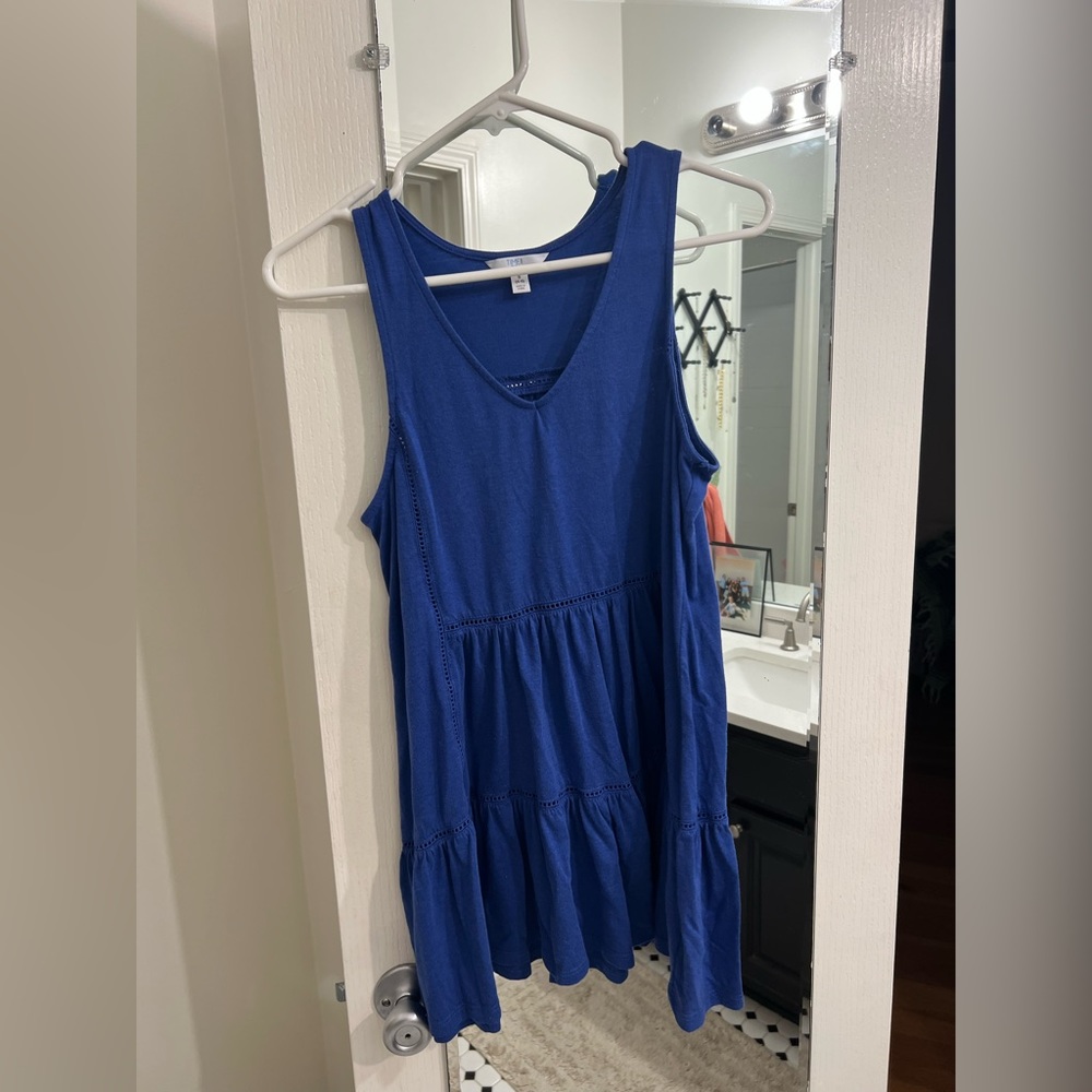 Casual Blue Tank Top